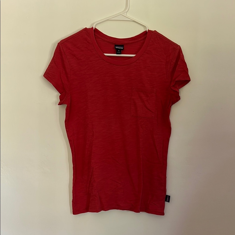 Patagonia Red Short Sleeve Tee